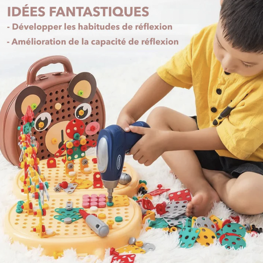 Boite a outils puzzle magique de jeu pour enfants