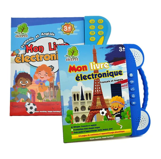 LIVRE ELECTRONIQUE BILINGUE FRANCAIS - ANGLAIS POUR ENFANTS DE 3 à 12 ANS